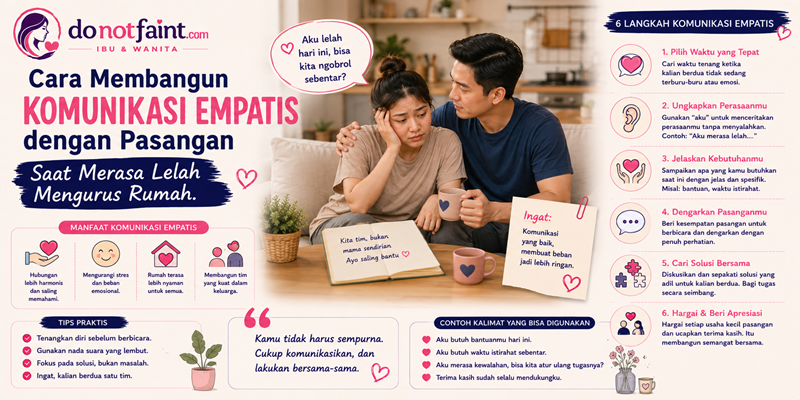 Cara Membangun Komunikasi Empatis dengan Pasangan Saat Merasa Lelah Mengurus Rumah