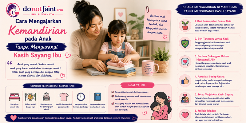 Cara Mengajarkan Kemandirian pada Anak Tanpa Mengurangi Kasih Sayang Ibu