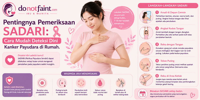 Pentingnya Pemeriksaan SADARI: Cara Mudah Deteksi Dini Kanker Payudara di Rumah