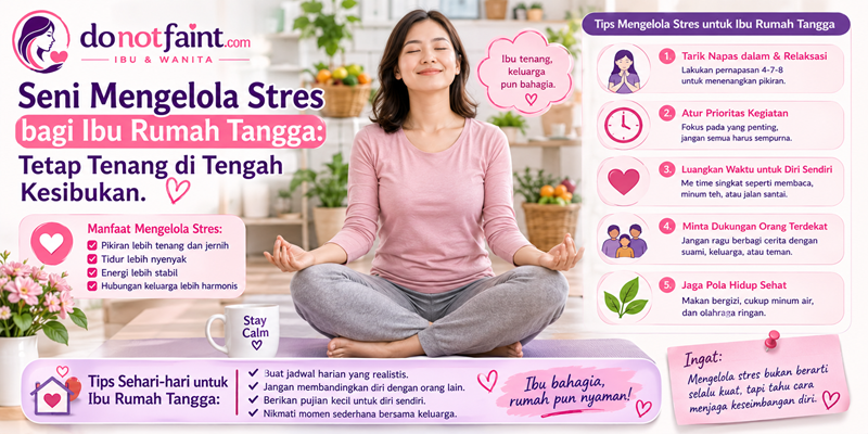 Seni Mengelola Stres bagi Ibu Rumah Tangga: Tetap Tenang di Tengah Kesibukan
